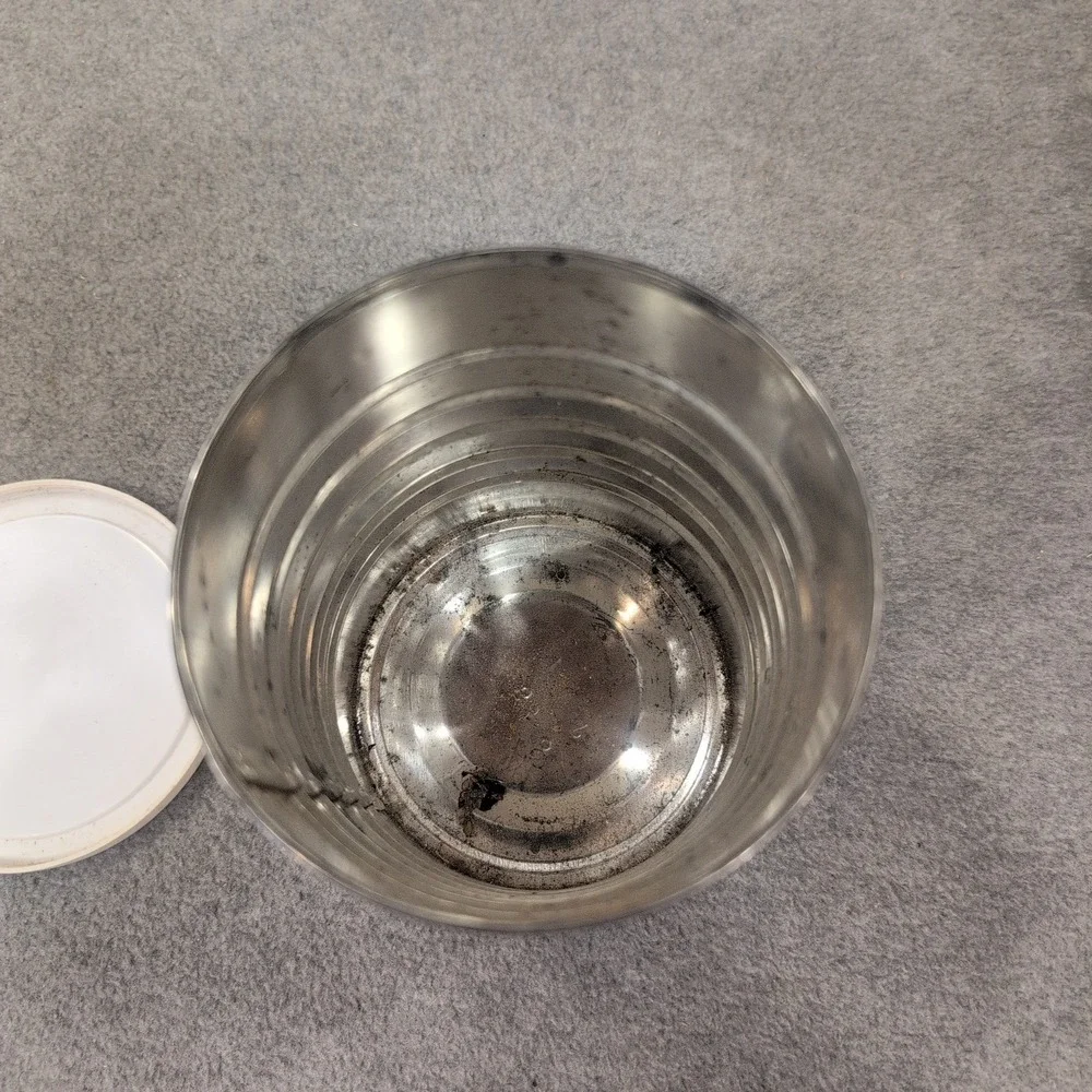 Currier & Ives American Homestead Winter Vintage Metal Tin Canister with Lid - Picture 6 of 8